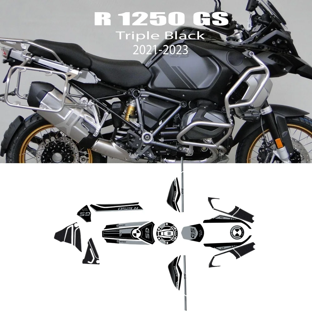 

Мотоциклетные аксессуары, набор 3D наклеек из эпоксидной смолы для BMW R 1250 GS Adventure Triple Black 2023 r1250gs adventure 2021 2022 2023