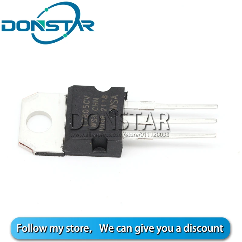 Регулятор напряжения IC 7805CV TO-7805 Новый 10 шт. L7805CV LM7805 TO220 L7805 220