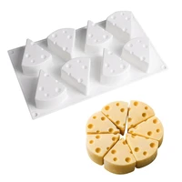 custom diy baking mousse 8 holes cheese shape chocolate silicone cheese soap resin cake molds
