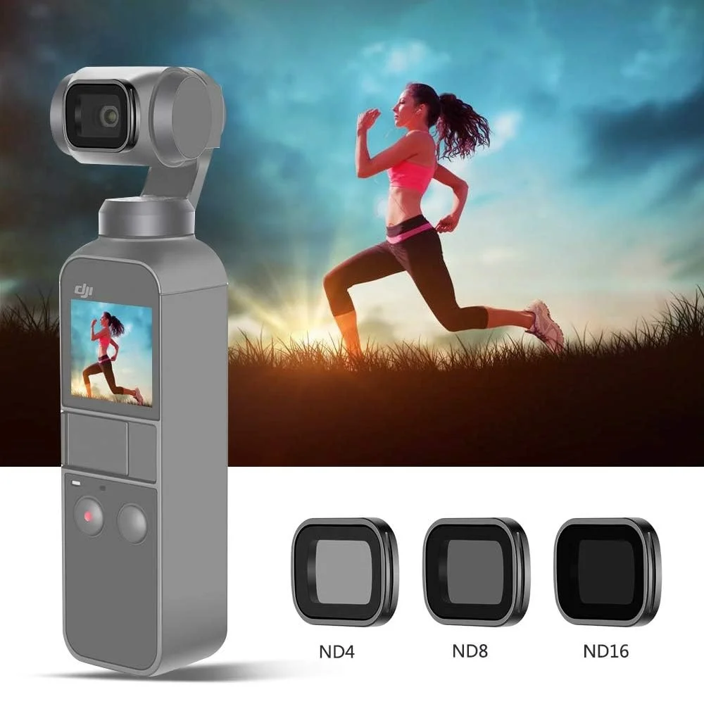Фото Набор фильтров для камеры Mcoplus ND4/ND8/ND16 для DJI Osmo Pocket 1/2 аксессуары для экшн-камеры №2