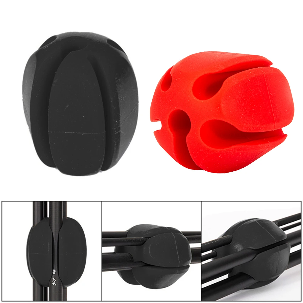 

1pc Fishing Rod Stop Egg Shaped Soft Rubber Jammed Protection Fix Bait Fishing Gear Elastic Rubber Fish Pole Puller Fishing Tool