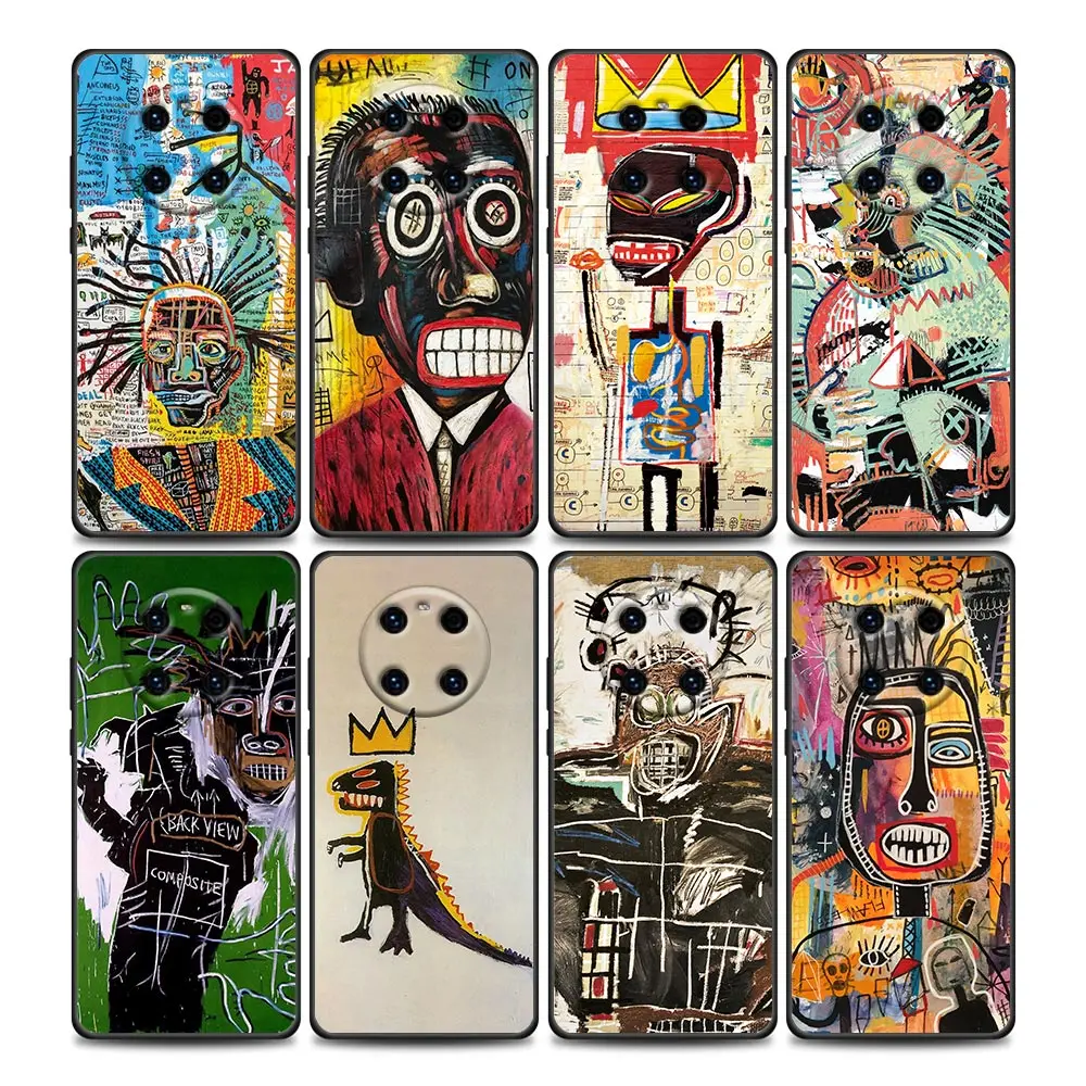 

Art Graffiti Jean-Michel Basquiat Art Phone Case for Huawei Y6 Y7 Y9 Y5p Y6p Y8s Y8p Y9a Y7a Mate 10 20 40 Pro RS Soft Silicone