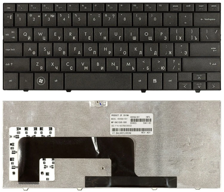 Клавиатура для HP Compaq Mini 1152 черная|Клавиатуры замены| |