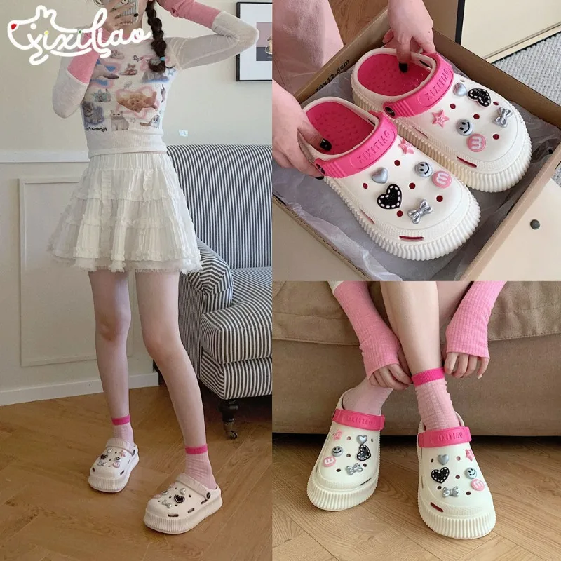 Женские сандалии с бантом летние шлепанцы из ЭВА мягкой подошвой праздничная