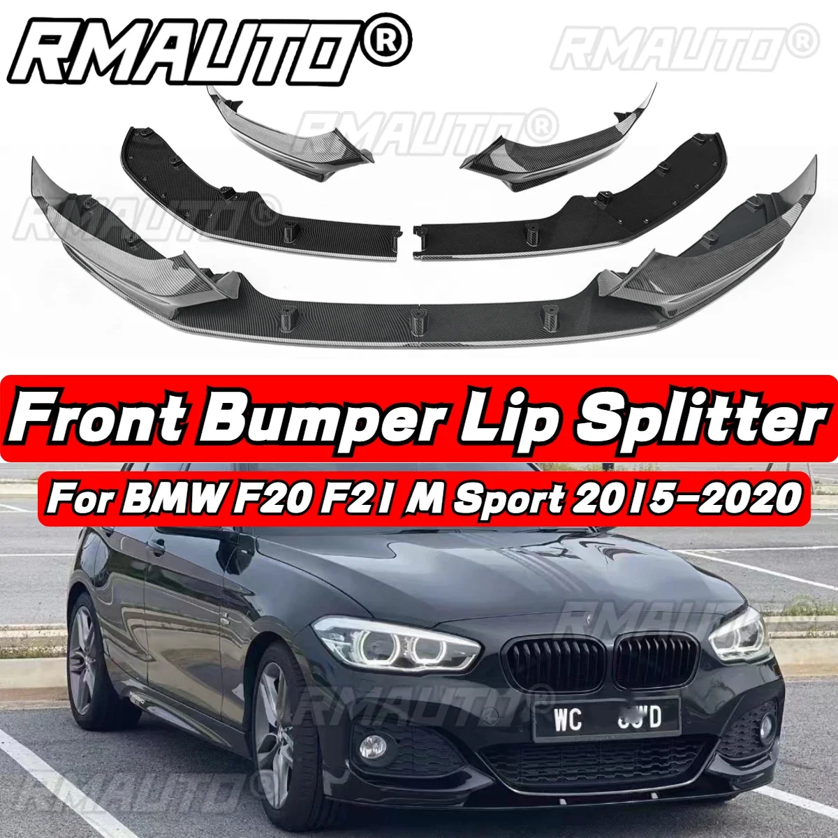 Для BMW F20 F21 M спортивный хэтчбек 2012-2014 2015-2020 Автомобильный передний бампер спойлер