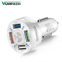vumpach mini car charge 4 ports usb 48w quick 7a fast charging for iphone 11 xiaomi samsung mobile phone charger adapter in car