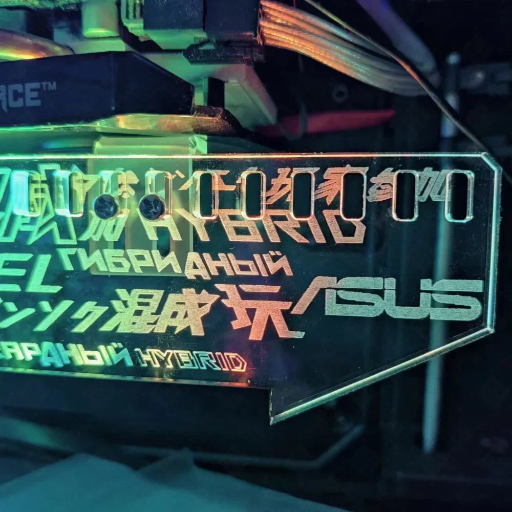 Индивидуальный кронштейн VGA ARGB Light 28 см акриловая горизонтальная поддержка на