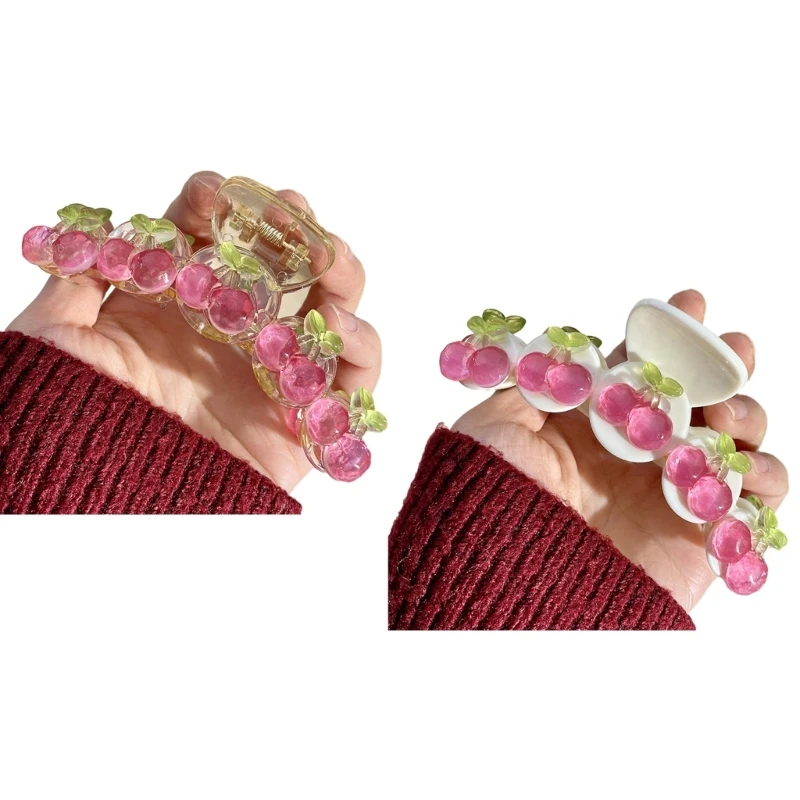 

Small Cherry Hair Clip Cherry Hair Claw Cherry Hair Clamp Hair Barrette for Hair