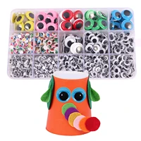 colorful googly eyes 1500pcs wiggle eyes with self adhesive round colored googly eyes for crafts