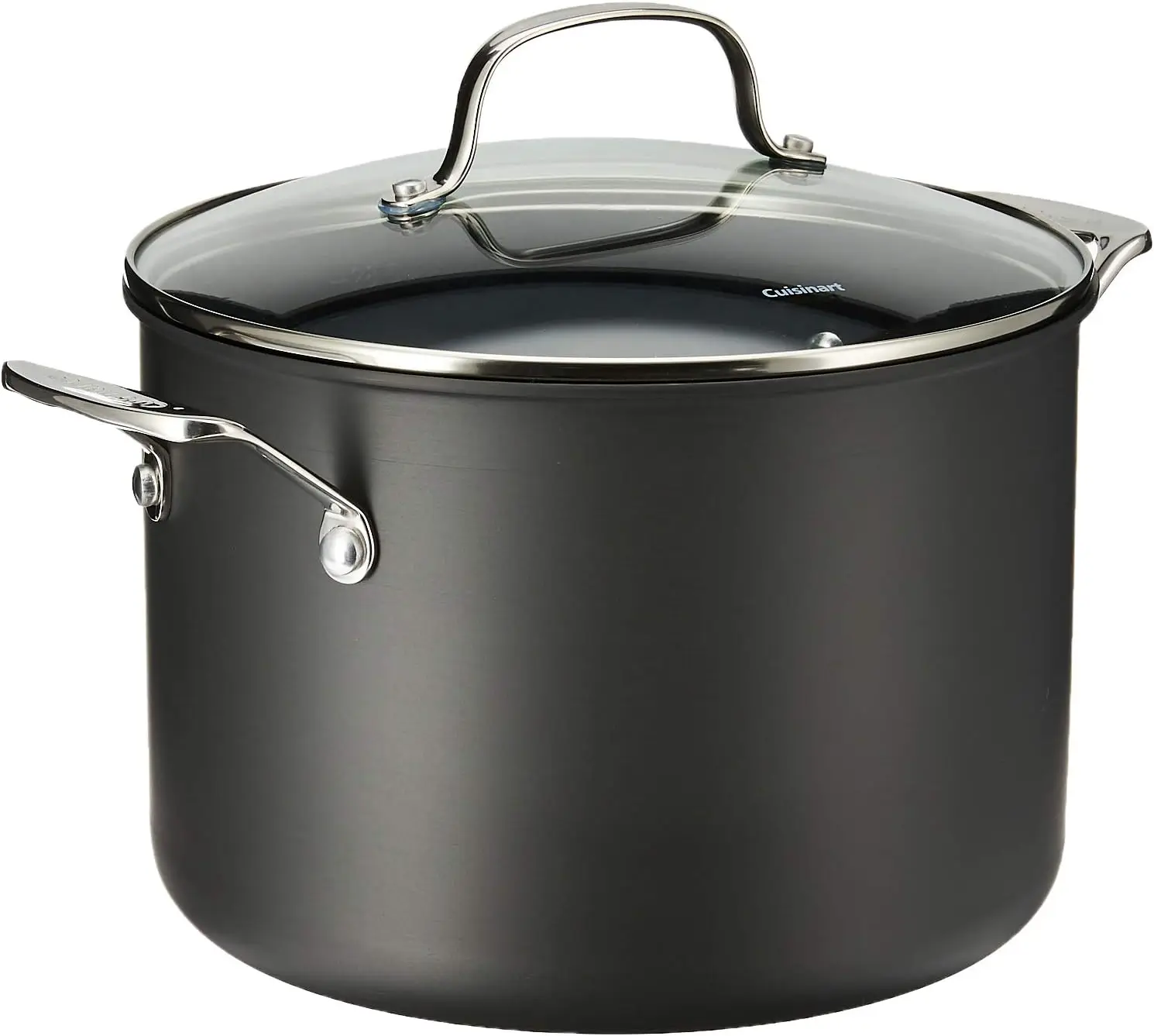 

Classic Nonstick Hard-Anodized 8-Quart Stockpot with Lid,Black Plate for cooking Accesorios freidora Molde para hornear Silicone