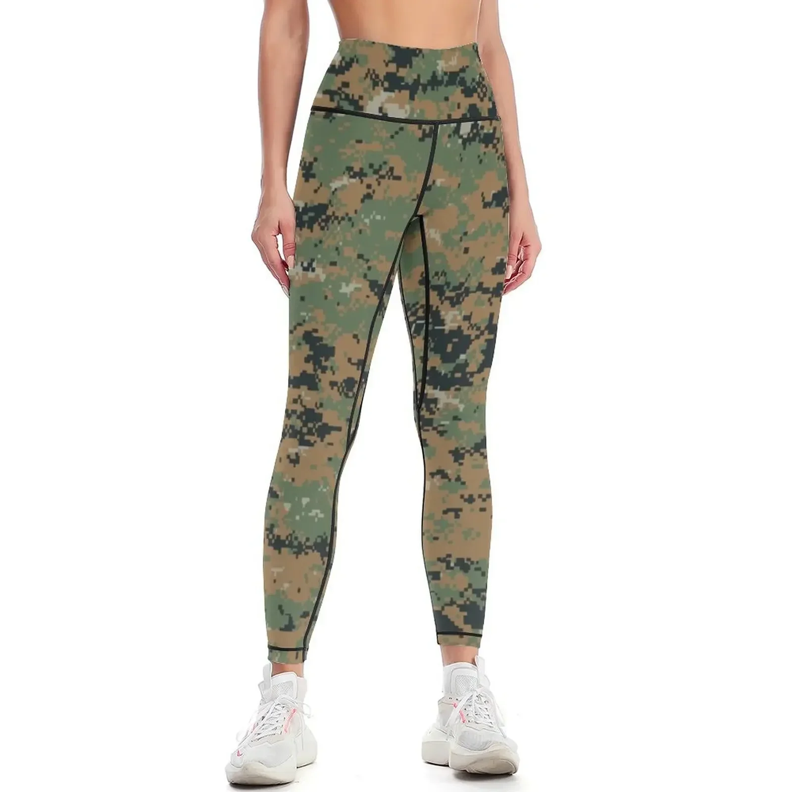 Фото Камуфляжные леггинсы Marpat, леггинсы для спортзала, женская спортивная одежда, женские спортивные брюки, женские леггинсы №1