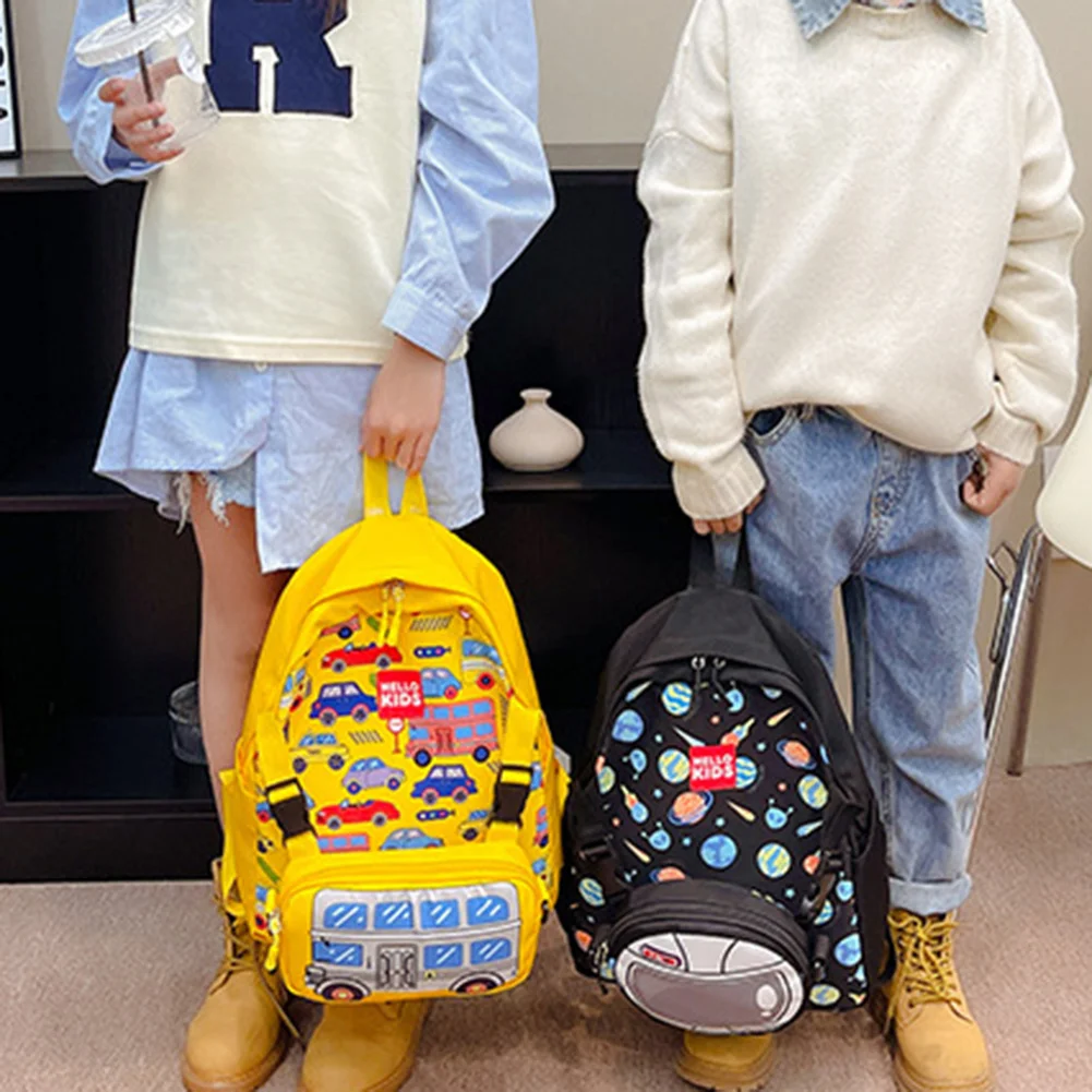 

New Cute Cartoon Backpacks Kindergarten Schoolbag Children Boys Girls School Bags with Detachable Shoulder Bag Kid Backpack