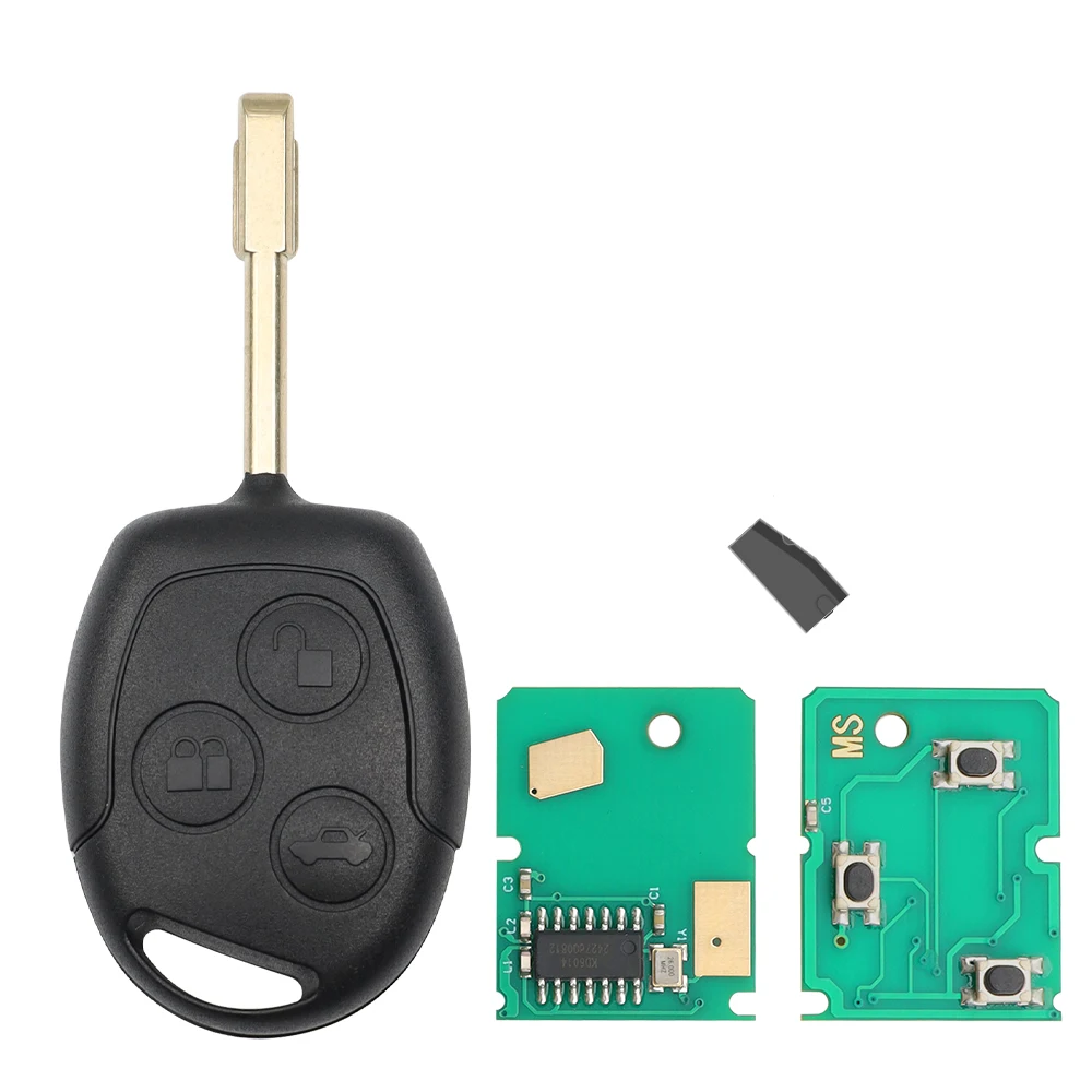 

SilKY 3 BTN пульт дистанционного управления 315/433 МГц 4D60/4D63 чип для Ford Mondeo Focus Fusion Fiesta Galaxy Transit полный автомобильный ключ
