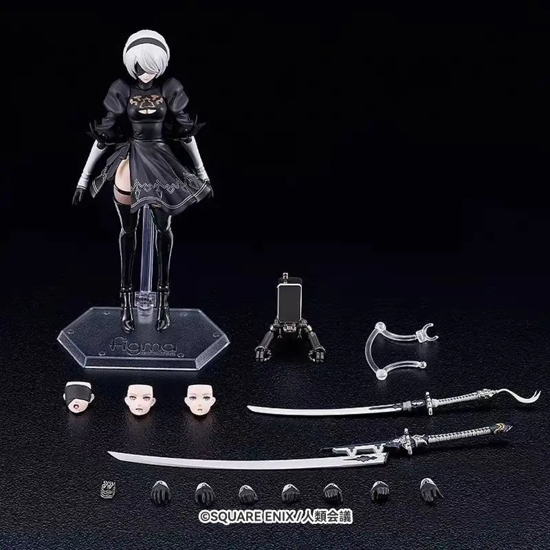 Фото В наличии: Фигурка KO Figma 2B (NieR 2B), артикул 643, подвижная, коллекционная, модель, статуэтка, игрушка, подарок №5