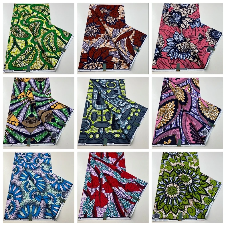 2024 Настоящая Африканская голландская ткань батик для платья Высококачественная
