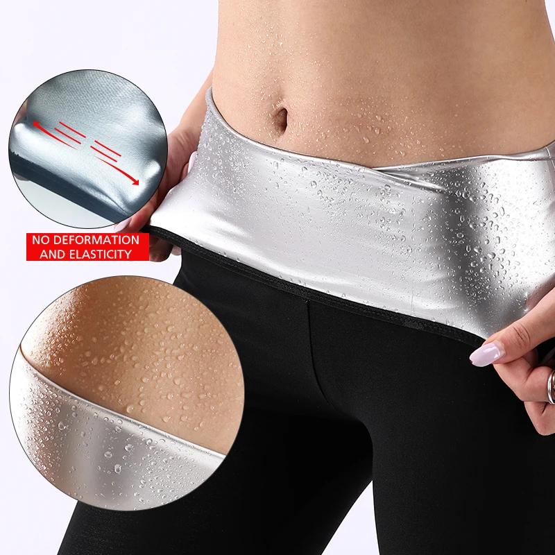 Full Cover Body Shaper Pants Sauna Shapers Hot Sweat Sauna Effect Slimming Pants Fitness Short Shapewear Leggings Fitness Pants