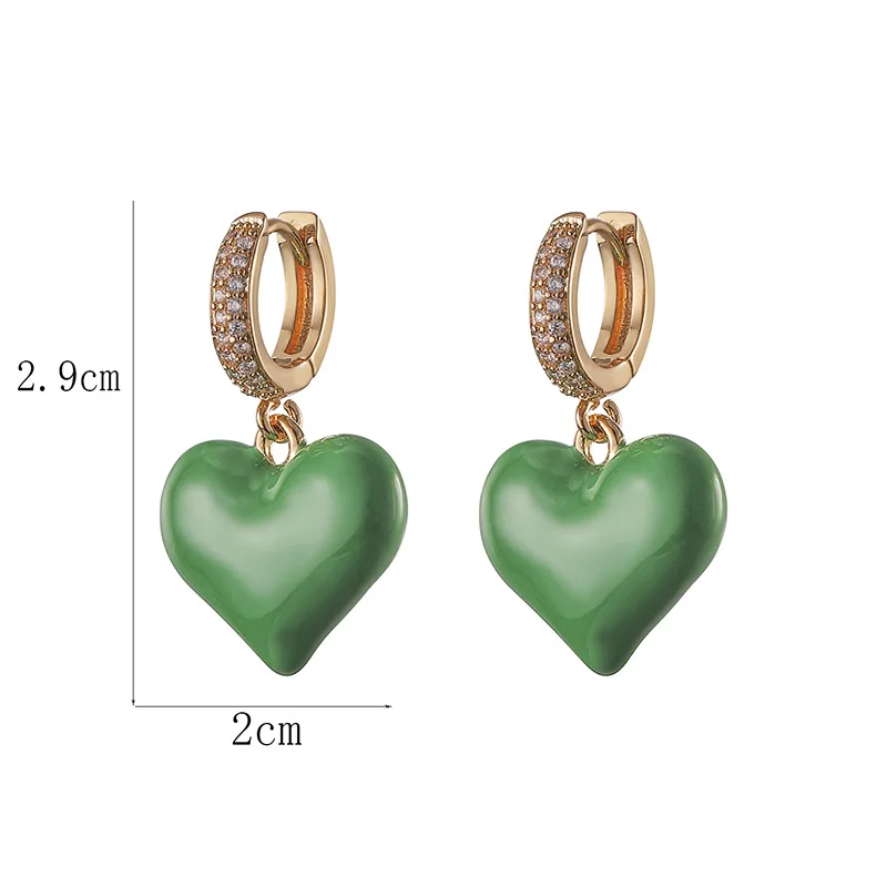 2023 высококачественные красные женские Серьги Love французские Ретро Женские