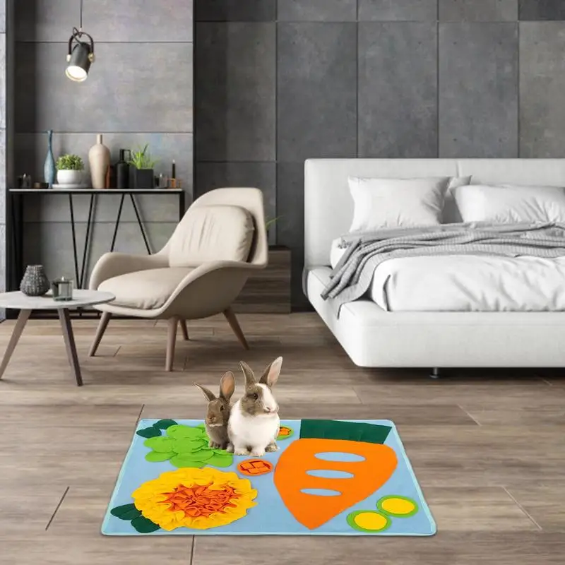 Коврик для сбора кроликов | Интерактивная игра кормления от скуки подушка