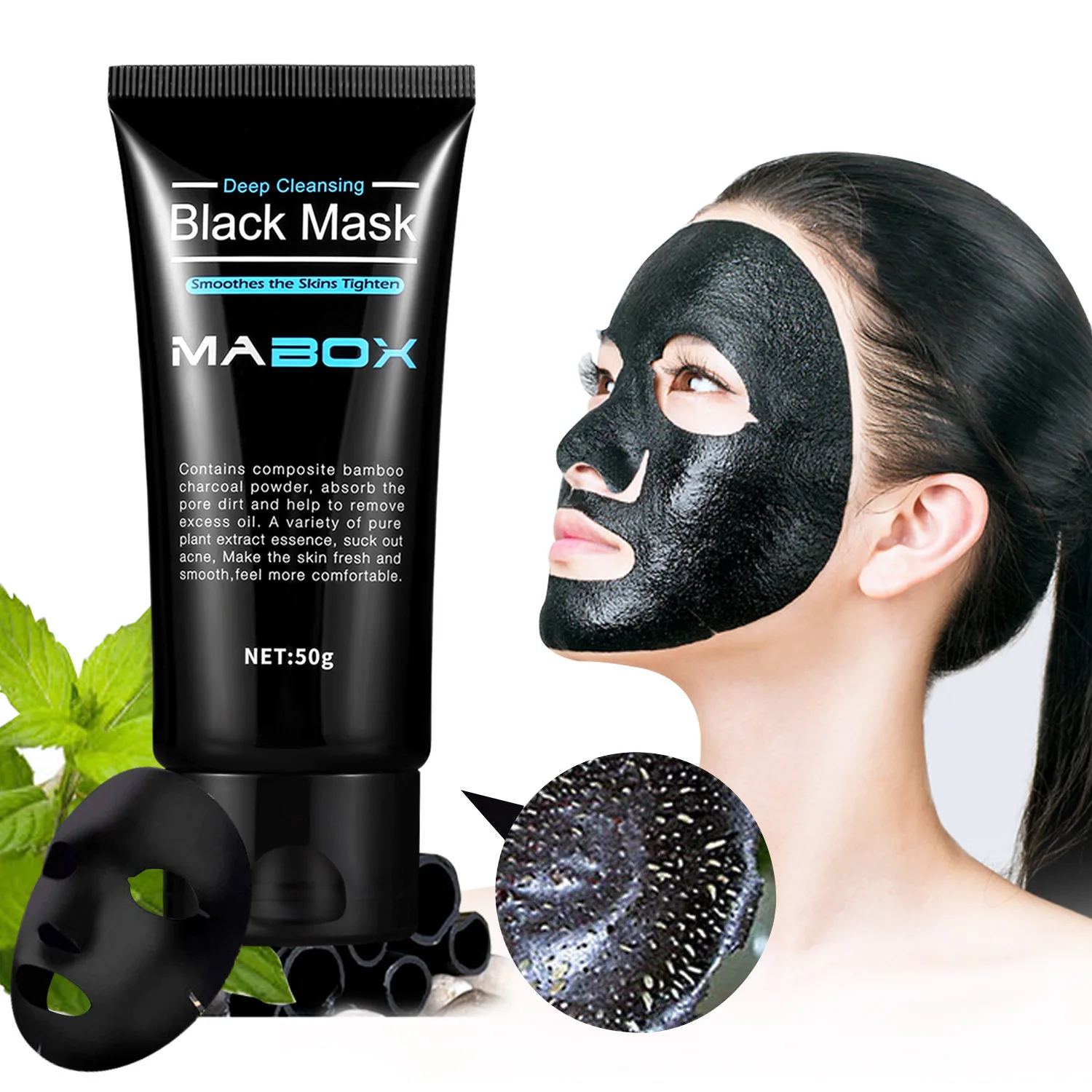 

Blackhead Removal Peel-Off Mask Charcoal Oil Control Deep Cleansing Black Clay Mask Shrink Pores Moisturizing Brighten Skin Care