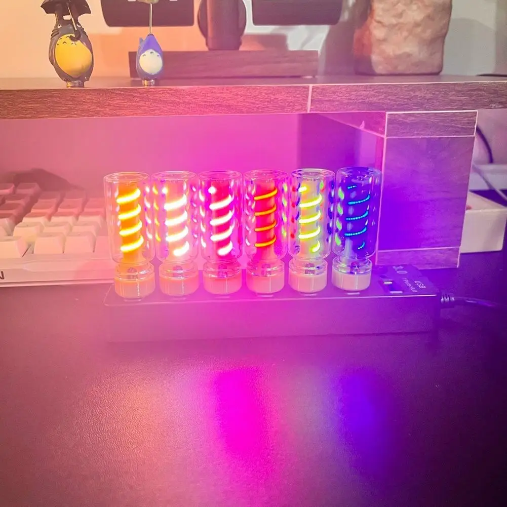 LED Handicrafts USB Filament Light Bulb DC5V Warm Yellow Red Green Blue Pink White Touch Adjustable Brightness Nightlight