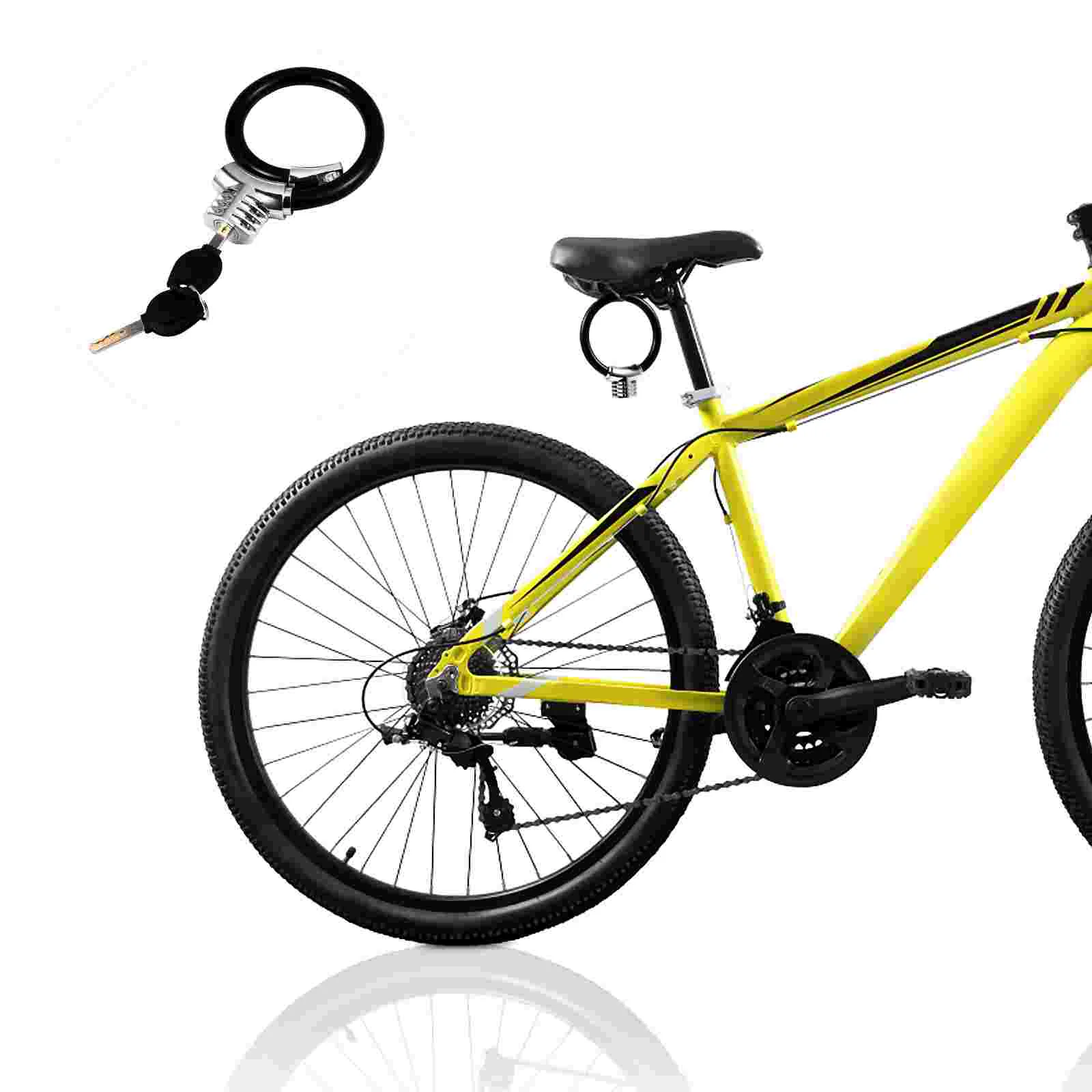 

Bicycle Ring Lock Bike Security Padlock Alloy Steel Cable Shaped Anti-theft Thickened