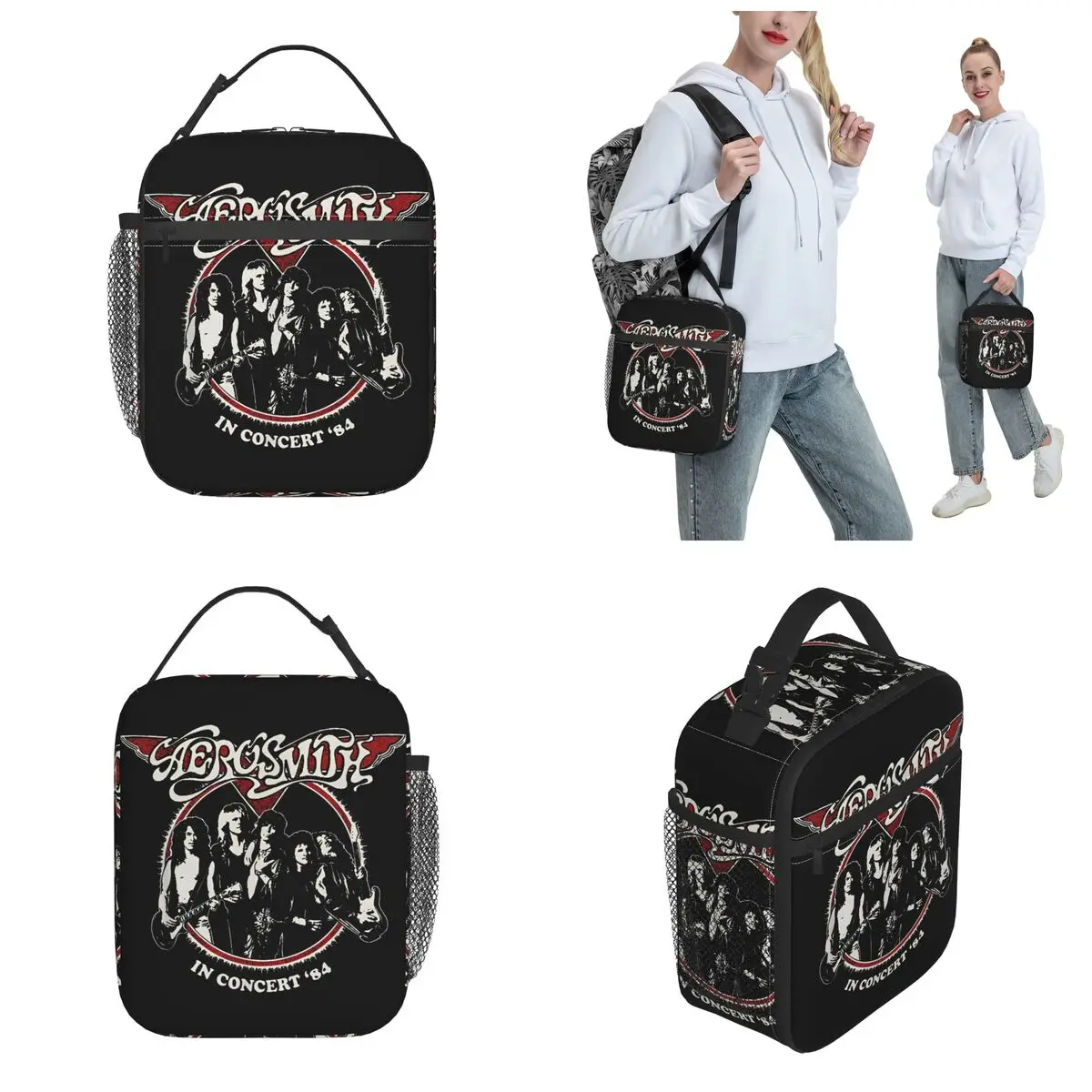 Изолированный Ланч-бокс Aerosmith для концертов рок-группы Merch пищевая коробка с