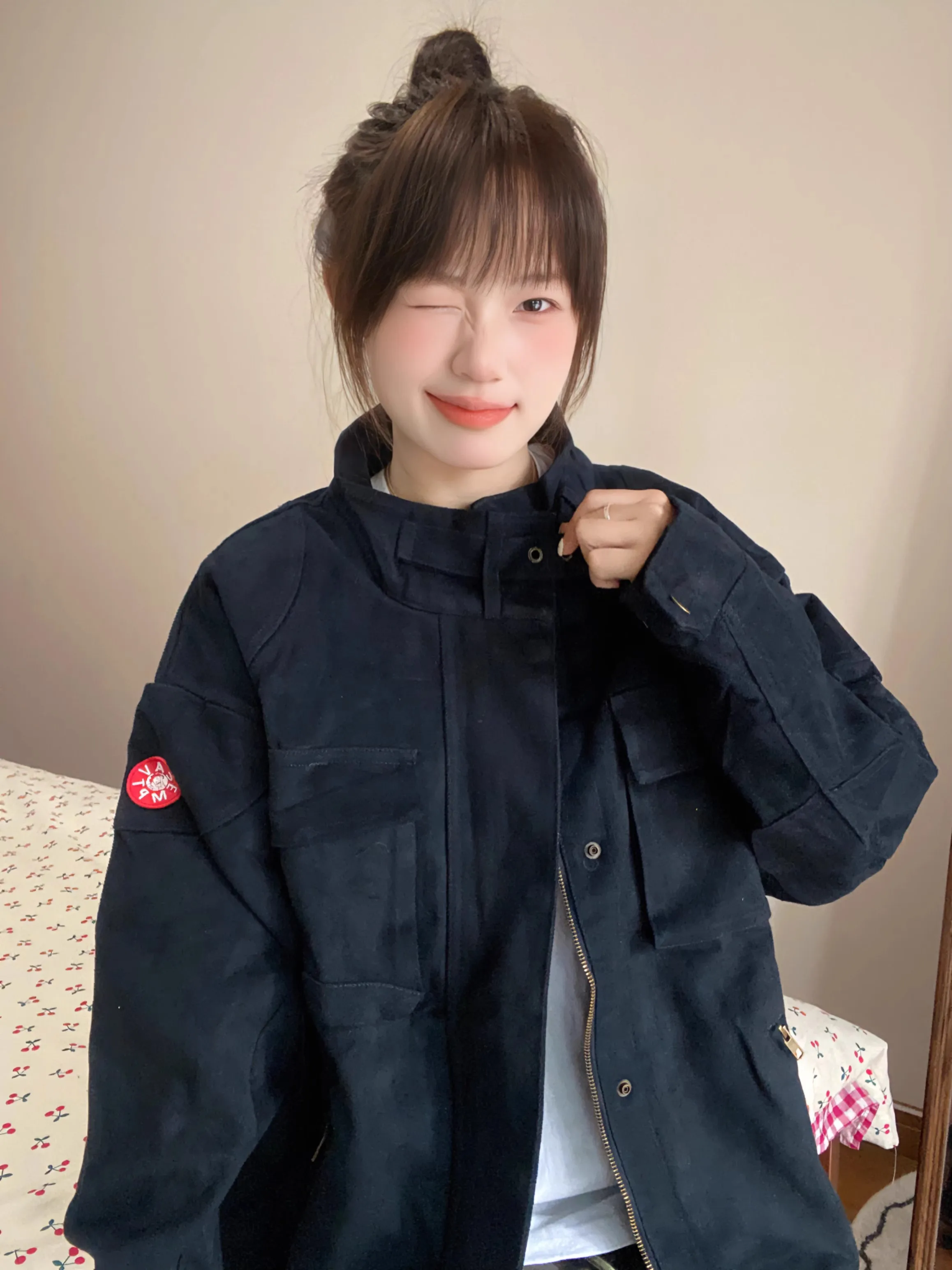 CAVEMPT 2024 японская куртка CE со свободными карманами мотоциклетный костюм красивая