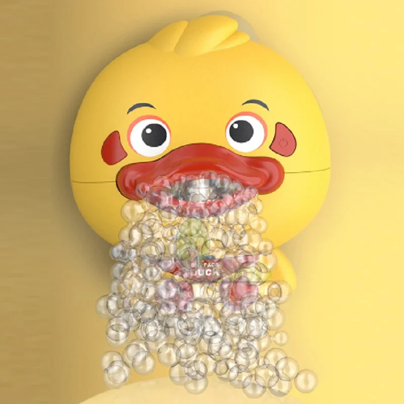 

Bubble Machine Duck Music Kids Bath Toy Bathtub Automatic Bubble Maker Music Song Bath Toy for Baby Baby Bath Toys