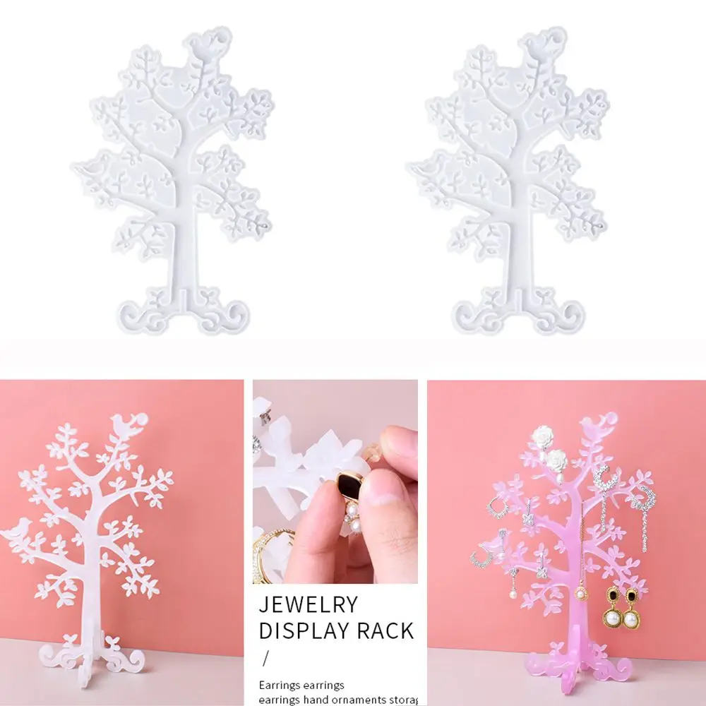 

Decoration Epoxy Casting DIY Crafts Jewelry Display Holder Resin Mold Silicone Mould Earring Necklace Show Stand
