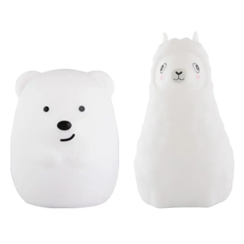 

Animal Shape Night Light Children Light Baby Nursery Lamp Bedroom Sleep For Children Girl Christmas Gift