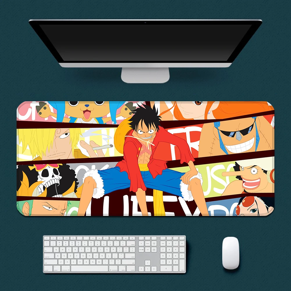 

One Piece Mousepad HD Printing Computer Gamers Locking Edge Non-slip Mouse Pad XXL90x40cm Keyboard PC Desk Pad