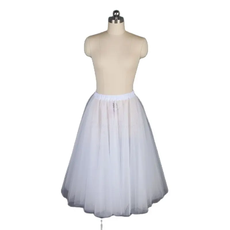 19025 Dance Favourite Four Layer Shinning Soft Tulle Romatic Ballet Tutu (without panty) Long Half Costume | Тематическая одежда и