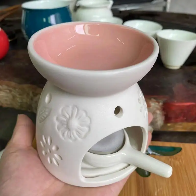 Подогреватель эфирных масел Tealight керамическая горелка для масла с подсвечником