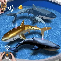 Rc Shark Robot Children Pool Beach Toy for Kids Boys Girl Fun Water Spray Simulation Whale Animals Submarine Remote Control Fish