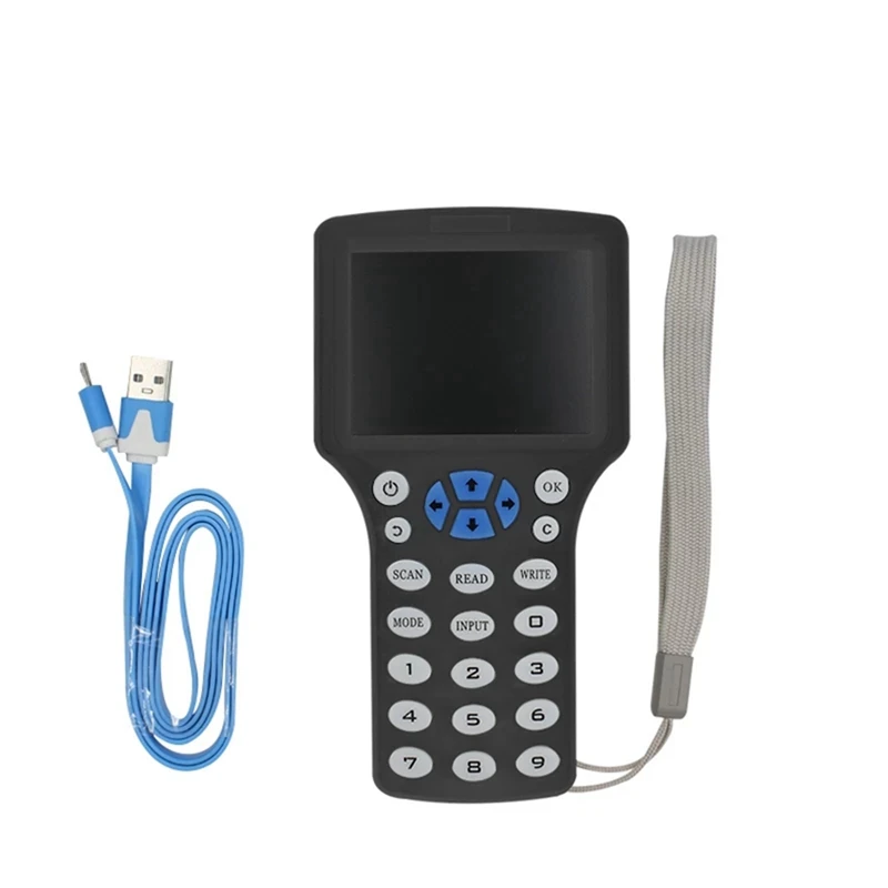 Черный FUID Rfid-считыватель Em4305 копир писатель Дубликатор CUID NFC T5577 ЖК-экрана карты