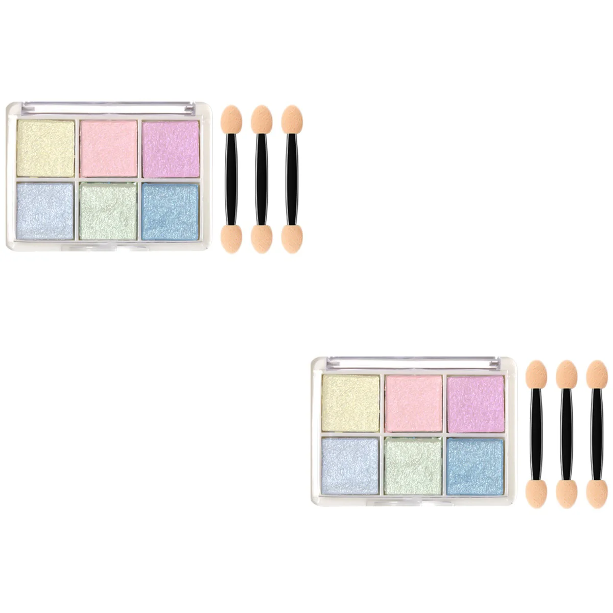 

2 Boxes Metallic Mirror Effect Pigment Nail Glitter with Brushes for Nail