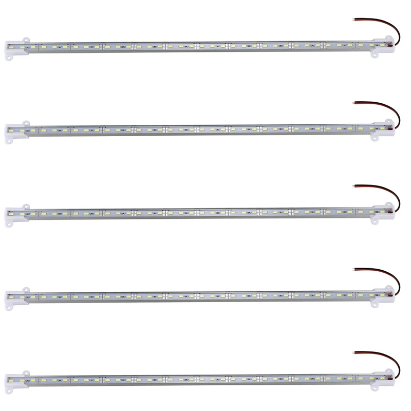 

5X 50CM 12V 36 LED 5630 SMD Hard Strip Bar Light Aluminum Rigid White