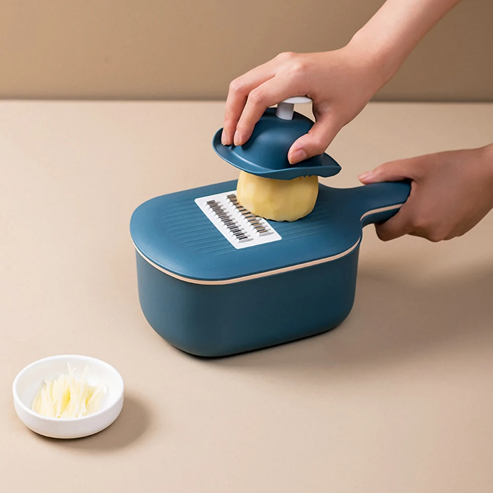 

Multi-use Vegetable Fruit Slicer Cutter Grater Shredders Potato Carrot Cucumber Slicer Drain Basket Kitchen Accessories