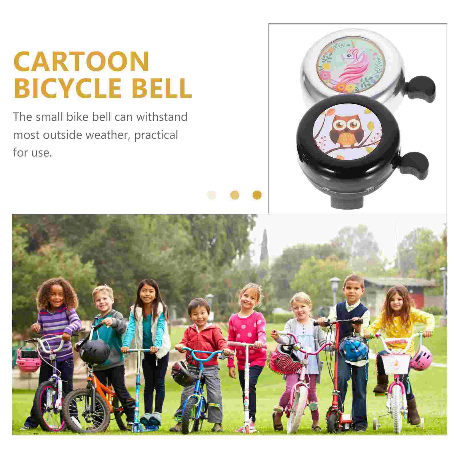 2 шт. велосипедный звонок для малышей рожок с единорогом езды на велосипеде детей