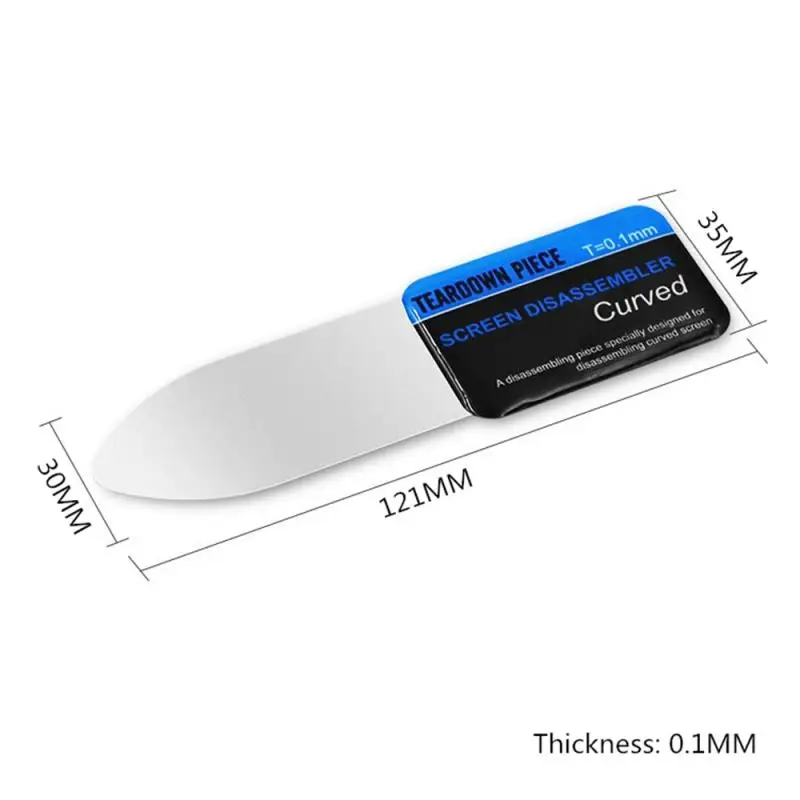 

Mobile Phone Curved LCD Screen Spudger Opening Pry Card Tools Ultra Thin Flexible Mobile Phone Disassemble Steel Metal Tool Part