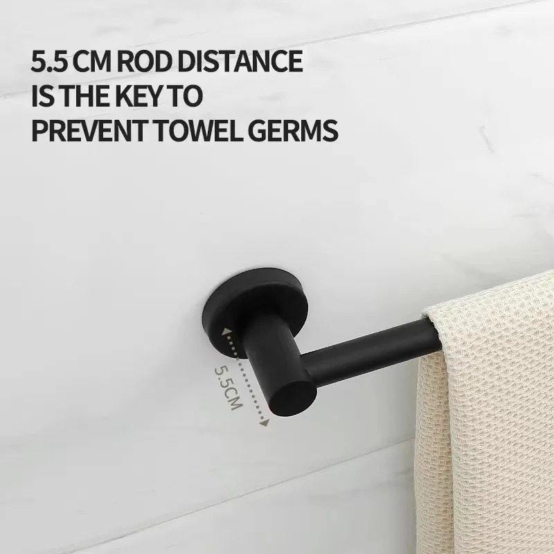 

40/65cm Retractable Towel Rack Bathroom Hand Towels Holder Bar Cloth Dryer Kitchen Accessories Aluminum Towel