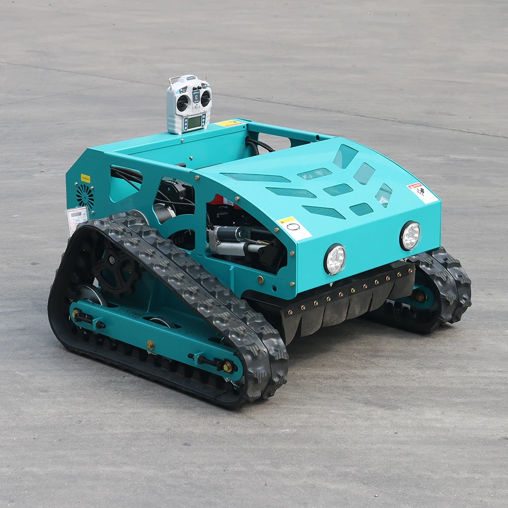 Радиоуправляемая газонокосилка роботизированная косилка на гусеничном ходу 7 5