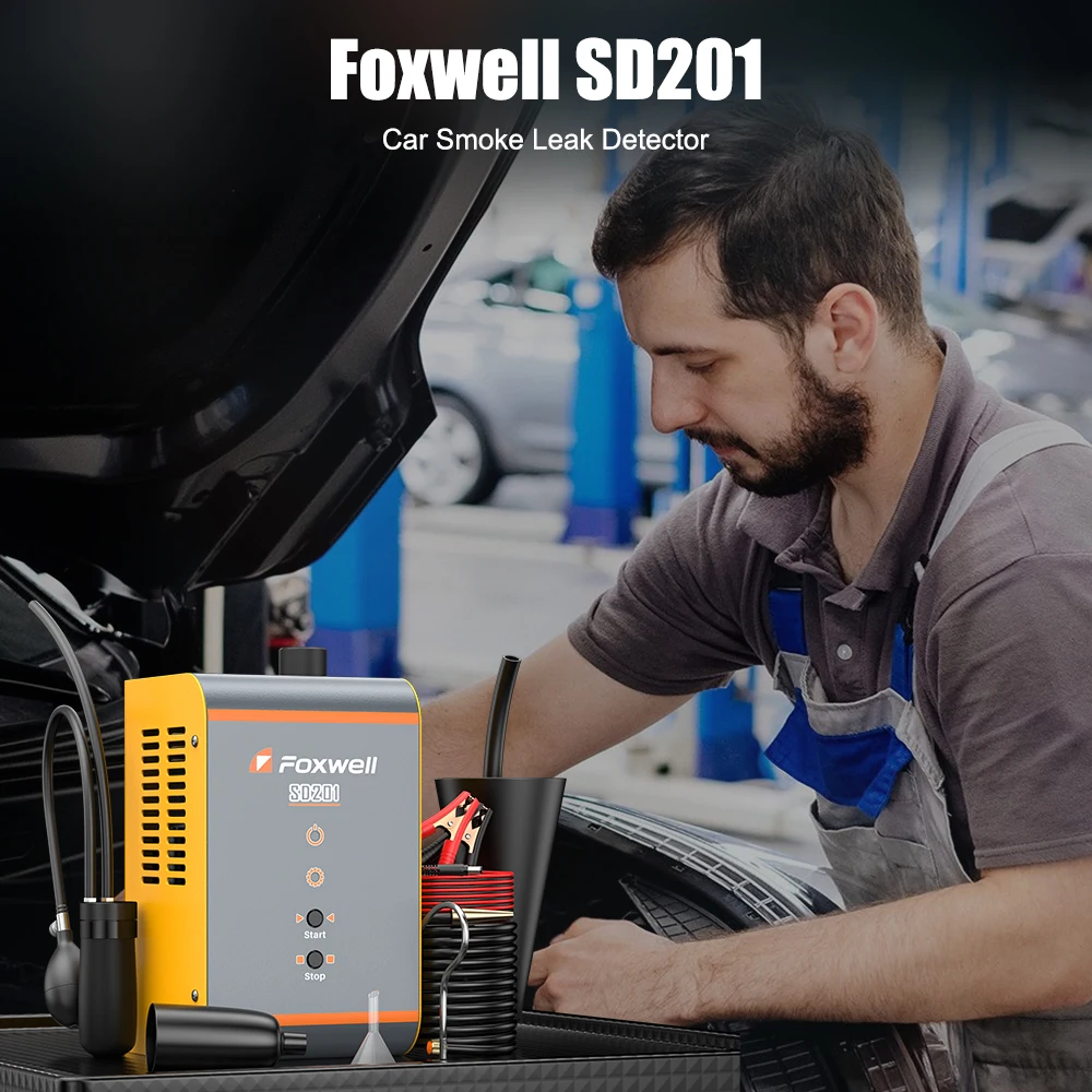 FOXWELL SD201 детектор утечки дыма 12 В автомобильный EVAP дымовая машина диагностические