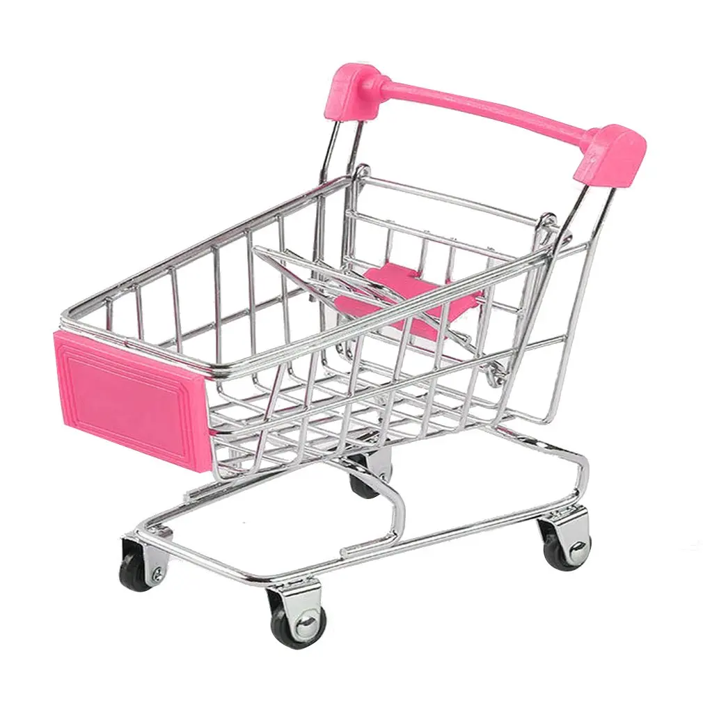 

Creative Supermarket Mini Shopping Cart Trolley Metal Simulation Kid Toy