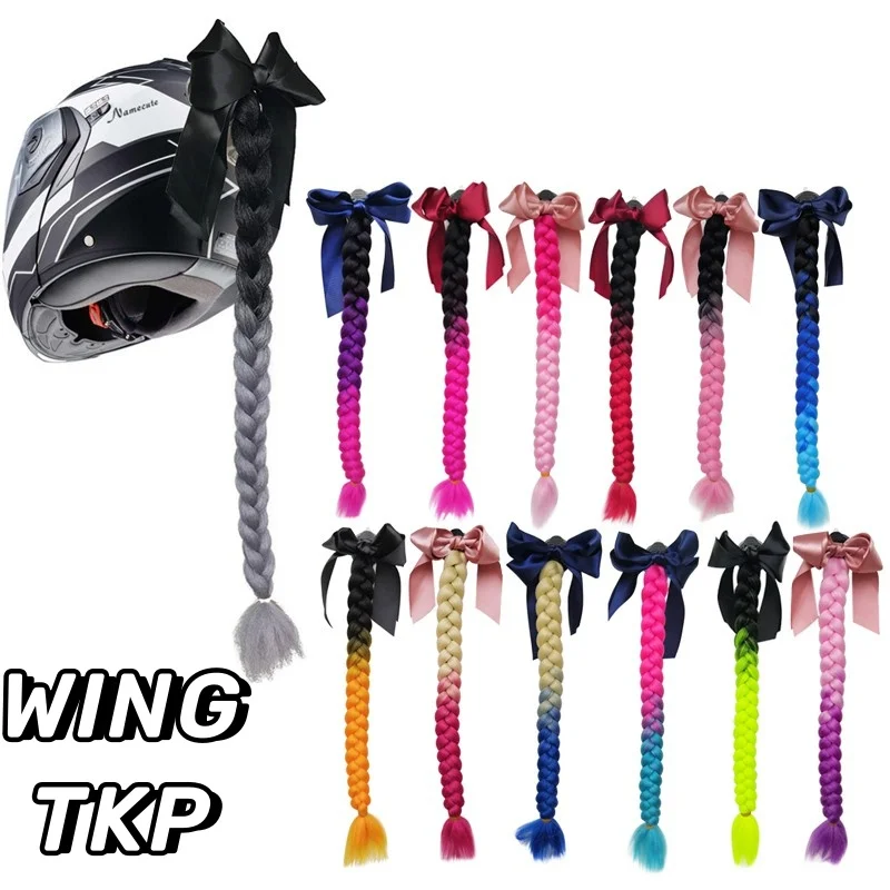 Украшение для мотоциклетного шлема WINGTKP оплетка одного конского хвоста с бантом