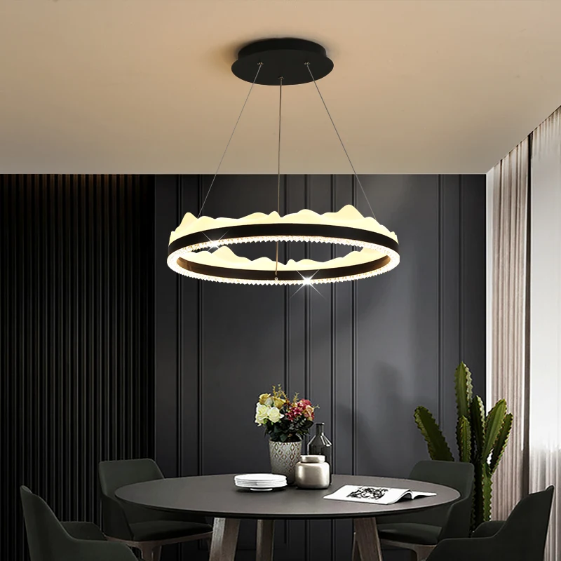 

Акриловые светодиодсветодиодный подвесные светильники в скандинавском стиле, креативные лампы для гостиной, столовой, кухни, ресторана, комнатное декоративное освещение