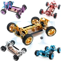 allme 1pcs for wltoys 144001 114 rc car upgrade parts all metal embled frame chis with wheel set spare accessories a11