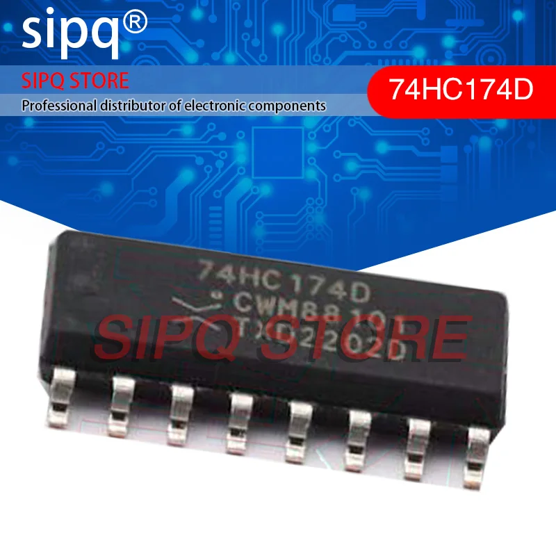 

50PCS/LOT 74HC174D,653 74HC174D 2V~6V D-Type 107MHz 8uA 28ns@6V,50pF SOP-16 Flip Flops NEW Original