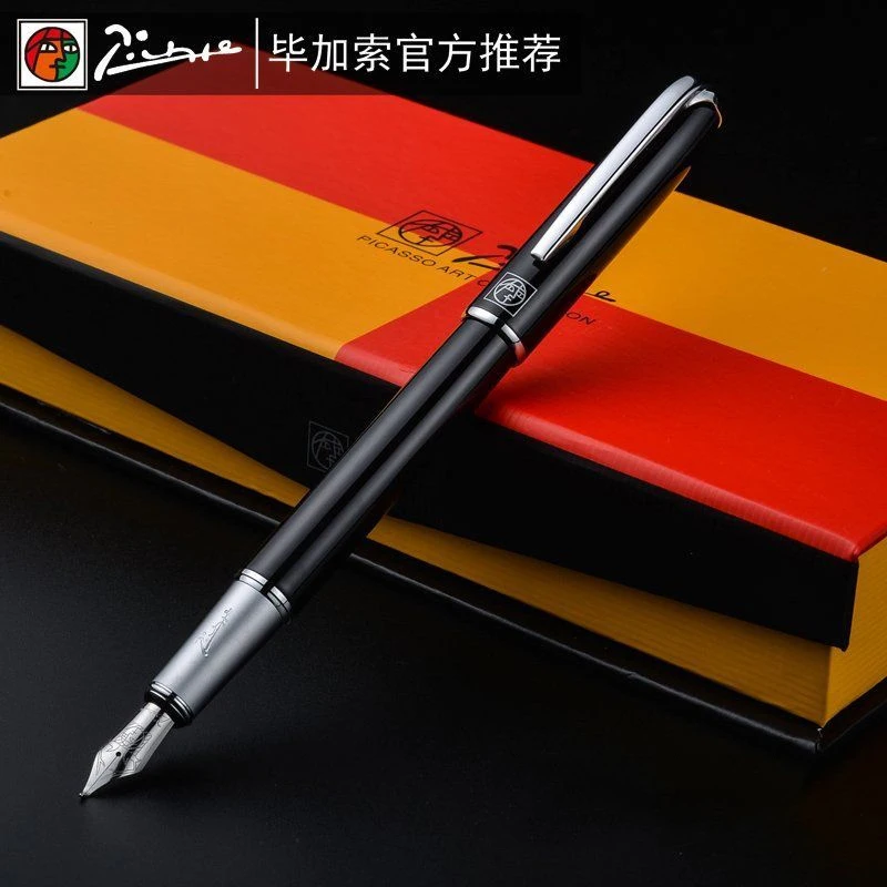 

Luxury Pimio Metal Fountain Pen Colorful Pens 0.5MM Nib with Gift Box for Business Office Man Woman Finance Stationery Supplies
