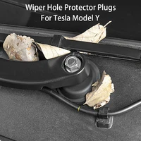 silica gel wiper hole protector plugs for tesla model y car wiper waterproof dust cover 2pcs